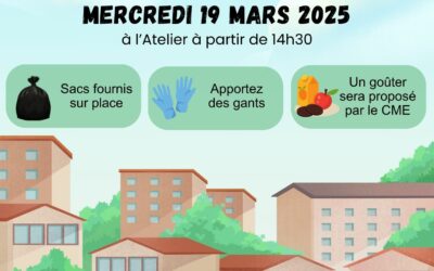 Nettoyons notre ville – Mercredi 19 mars 2025