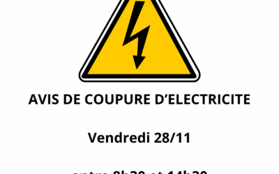 Avis de coupure d’électricité