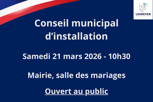 Conseil municipal d&rsquo;installation