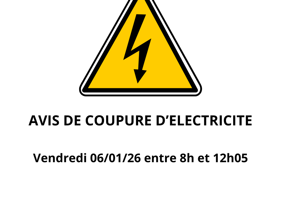 Avis de coupure d’électricité