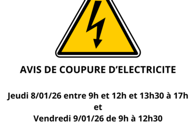 Avis de coupure d’électricité