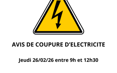 Avis de coupure d’électricité