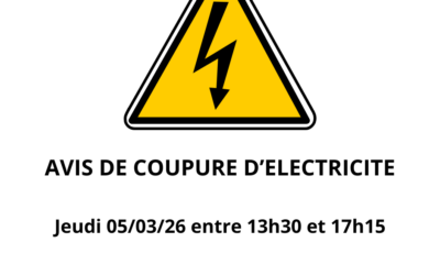 Avis de coupure d’électricité