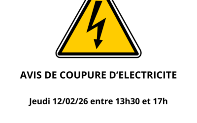 Avis de coupure d’électricité