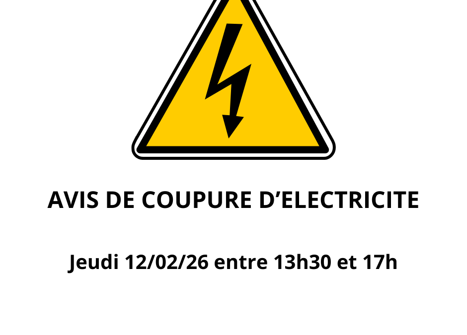 Avis de coupure d’électricité