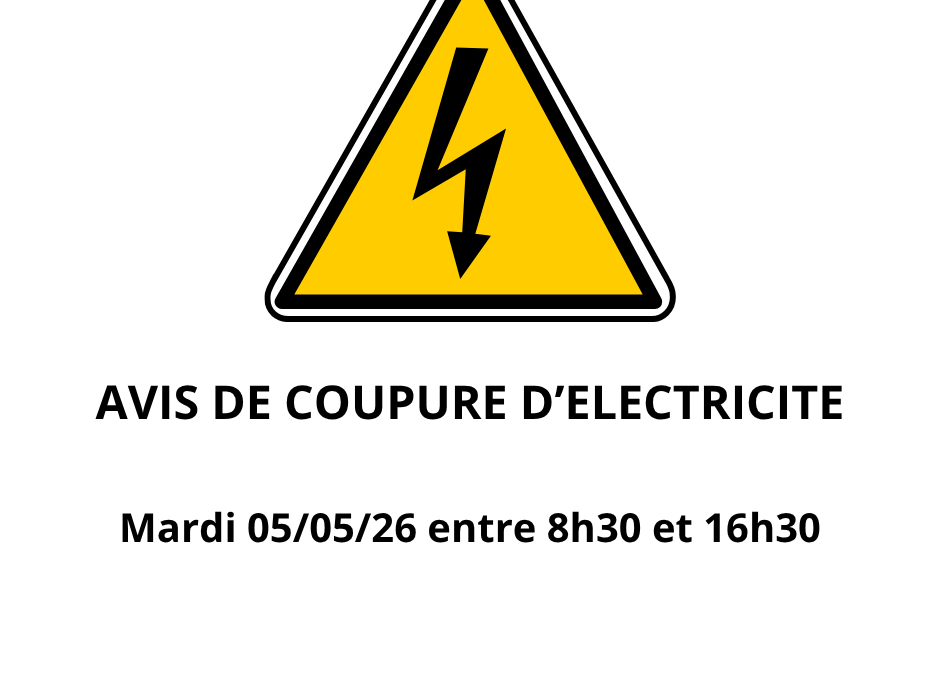 Avis de coupure d’électricité