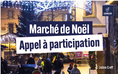 Marché de Noël de Lesneven : appel à participants