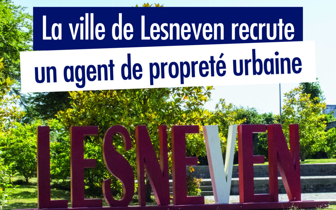 La Mairie recrute un Agent de Propreté Urbaine (H/F)